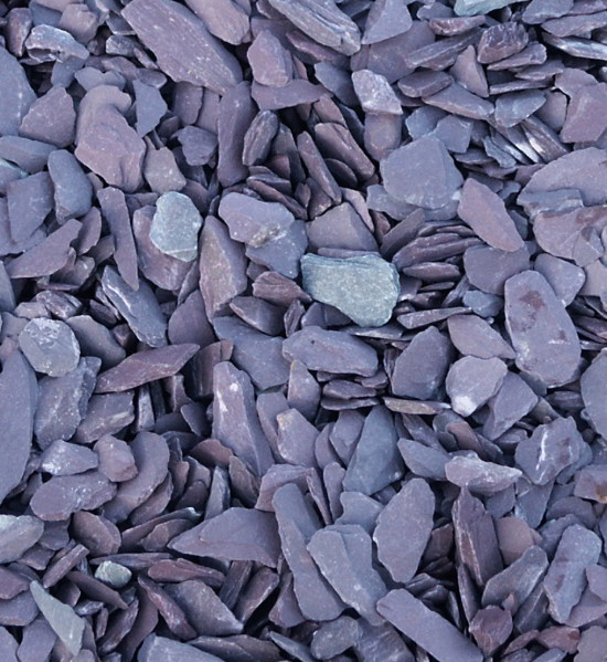 Plum Slate Chippings 40mm 