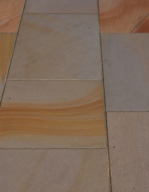 Verdi Imported sandstone paving sawn & sandblasted 