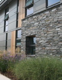 Grey Slate Random Garden Walling 